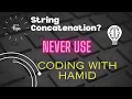 Java String Concatenation inside a for loop Be careful Java Tips Best Practice