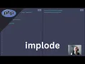 PHP implode - Basic PHP Tutorial on implode Method
