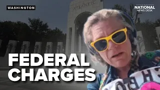 FEDERAL CHARGES Women accused of vandalizing WWII memorial
