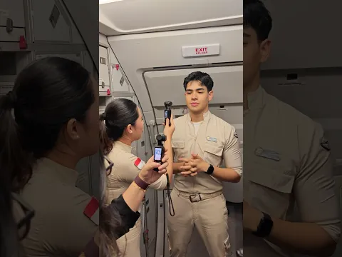 Pramugara Ganteng Super Air Jet Lagi Action depan Kamera 🥰🥰👍👍