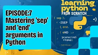 Python sep end parameters Python print Function sep and end arguments Class 11 12 CBSE CS