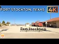 Fort Stockton Texas in Pecos County An Ultra 4K Real Time Driving Tour
