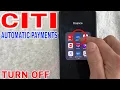 How To Turn Off Automatic CITI Credit Card Payments