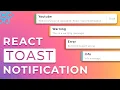 Create Beautiful Toast Notifications with ReactJs Step By Step Tutorial for Beginners
