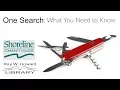 One Search What you Need to Know Instructors Edition