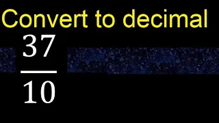 Convert to decimal How To Convert Decimals to Fractions