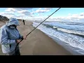 Surf Fishing Low Tide In OBX