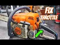 STIHL MS170 Chainsaw - Broken Throttle Trigger Repair