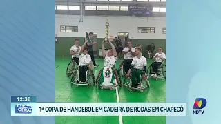 1ª Copa de Handebol em Cadeira de Rodas movimenta esporte inclusivo em Chapecó