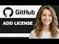 How to Add License to Repository in GitHub Step By Step 2026 Guide