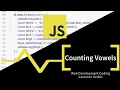 JS Counting Vowels How to Get Vowels from a string JavaScript Lesson Laurence Svekis