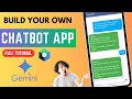 How to create ChatBot Gemini android app Full Tutorial 2024