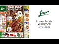 Lowes Foods Weekly Ad -