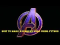 How to Draw Avengers Logo Using Python Turtle Marvel Captain America Iron Man Thor Loki