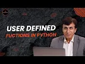 User Defined Functions in Python