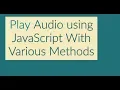 Play in JavaScript After Page Load or Delay Time