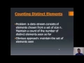 Counting Distinct Elements in a Stream Data Structure