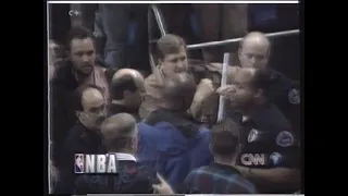 Otis Thorpe vs Chris Dudley Fight 1995