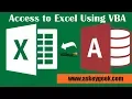 Export Access Database to Excel using VBA 3 Steps
