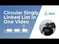 Circular Singly Linked List in One Animations and Implementations