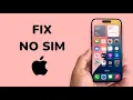 How To Fix No SIM On iPhone