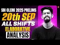 Download Lagu 🔥SBI Clerk Prelims 2025 Exam 20 September All Shifts Elaborative Analysis by Yashraj Sir | Veteran