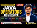 Java Operators in Hindi Arithmetic Relational Logical Assignment Operators Lecture 8