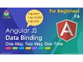 AngularJS Understanding one-way two-way one-time Data Binding