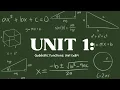 Unit 1 Quadratic Functions Unit Exam