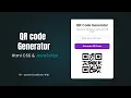 How to create QR Code generator using HTML CSS and JavaScript