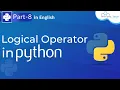 Operator in Python - Logical Operator in Python Python Tutorial For Beginners Part 8 WsCube Tech