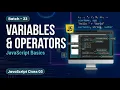Batch - 23 JavaScript Class 03 Variables Operators String Concatenation