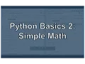 Python Math Operators