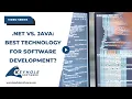 Net Vs Java What is the Best Technology for Software Development
