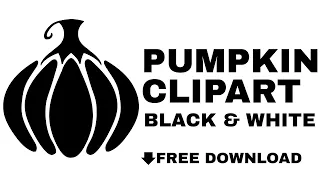 Pumpkin Clipart Black And White - Download Free For Commercial Use