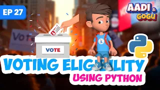 Voting Eligibility using python Ep 27 Coding for Kids