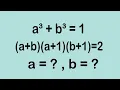 An Interesting Olympiad Algebra Question l olympiad mathematics