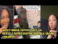 WHITE GRANDMA TATTOOS HER MIXED GRAND KIDS AS A PES