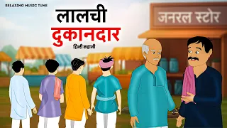 लालची दुकानदार - Hindi Moral Story - Motivational Story - New Hindi Story