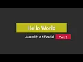 Hello World Assembly x64 Tutorial - part 3
