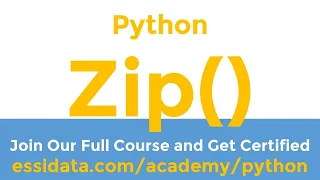 Zip Built in Function and its Methods in Python