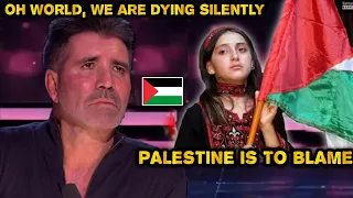 Download A Palestinian girl sings, “Oh God, Save Us,” and cries in her voice, the jury and the audience MP3