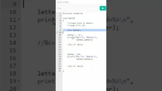 Lesson 11 C Programming introduction to CHAR data type