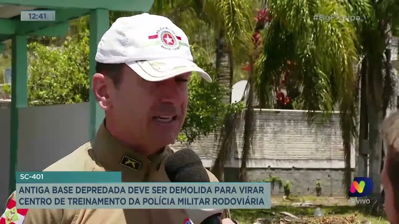 VÍDEO: Antigo posto da PMRv pode virar novo centro de treinamento na SC-401 em Florianópolis