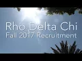 Rho Delta Chi Fall Rush 2017