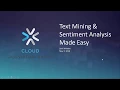 Text Mining and Sentiment Analysis Made Easy with Sanil Mhatre