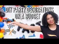 DIY BIRT AY PARTY DECORATIONS I 2nd BIRT AY PARTY DECOR I AT HOME BIRT AY DECORATIONS FROM AMAZON