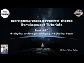 Wordpress WooCommerce Theme Development Tutorials Modifying archive-product php Using Hooks