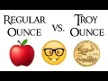 What is the Difference Between a Regular Ounce and a Troy Ounce