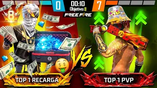 TOP 1 MILLONARIO ME RETA A UN PVP EN FREE FIRE😱💰!